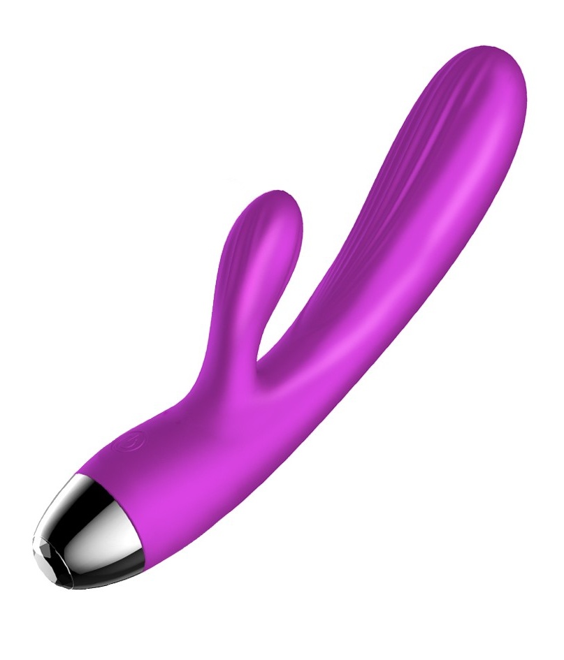 FOXSHOW Silicone Vibrator and Pulsator wibrator wielofunkcyjny króliczek z opcją nagrzewania